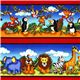 colorful zoo animal coton fabric by Timeless Treasures USA 1