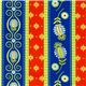 colourfu Michael Miller fabric Gypsy Road flower leaf 1