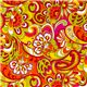 colourful Michael Miller fabric Russian Floral flowers 1
