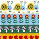 colourful Michael Miller fabric snails mushrooms apple 1