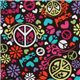 colourful Peace Swirl Michael Miller designer fabric 1