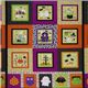 colourful Riley Blake Halloween panel fabric quilt 2