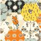 colourful birch forest animal organic fabric from the USA 1