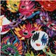 colourful carnival mask fabric Robert Kaufman designer 1