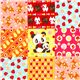 colourful kawaii animal fabric squares by Cosmo from Japan 1