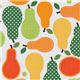 colourful pears fabric orange-green Robert Kaufman 1