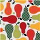 colourful pears fabric red-green Robert Kaufman 1