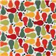 colourful pears fabric red-green Robert Kaufman 2