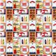 bunter See Reise Stickers Stoff von Michael Miller USA   2