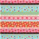 colourful stripes fabric strawberry flowers mushroom 2