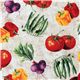 colourful vegetables kitchen fabric Realizzato da Robert Kaufman 1