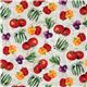 colourful vegetables kitchen fabric Realizzato da Robert Kaufman 2