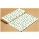 cream birch organic fabric with green mopeds 3