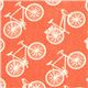 coral birch bike organic fabric from the USA 1