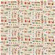 cremefarbener Riley Blake Stoff Scoot bunte Schrift 2