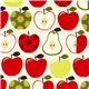 cremefarbener Apfel und Birnen Stoff Timeless Treasures USA 1