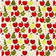 cremefarbener Apfel und Birnen Stoff Timeless Treasures USA 2