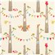 cream birch organic fabric with fox owl tree trunk garland 1