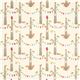 cream birch organic fabric with fox owl tree trunk garland 2