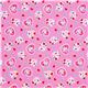cute fabric with rabbit heart doughnut par Kokka Japan 2