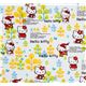 süsser Hello Kitty Canvas Stoff Bäume Eislaufen Winter 2