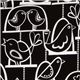 cute Michael Miller fabric white birds bird swing 1