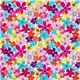 cute Michael Miller fabric with colourful flowers 2