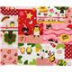 cute Monkey Kitty red Kokka Fabric from Japan kawaii 2