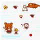 cute Rilakkuma San-X fabric eating watermelon 1