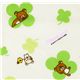 cute Rilakkuma bear San-X fabric cloverleaves 1