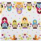 cute Russian dolls Kokka fabric from Japan babushka 1