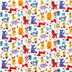 cute animal fabric bear cat rabbit pony by Kokka 2