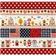 cute animals matryoshka Kokka oxford cloth fabric Japan 2