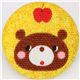 cute bear Kokka fabric button yellow glitter button 1