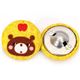 cute bear Kokka fabric button yellow glitter button 2