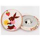 cute bunny with strawberry button fabric button Japan 2