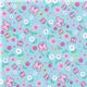 cute butterfly fabric with florets 0.5m 1