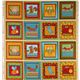 cute colourful animals squares fabric by Robert Kaufman 4