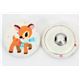 cute deer button white Kokka fabric button 2