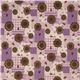 cute deer linen fabric with glitter ornaments 2