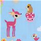 cute fabric deer hamster Toyland Robert Kaufman 1