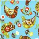 cute fabric with doves and flowers de Kokka 1