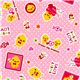 cute fabric with yellow chick heart by Kokka from Japan 1
