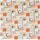 cute farm girls with donkey Japanese fabric Kokka 2