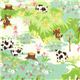 cute double gauze fabric forest fox rabbit cow dal Giappone1