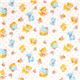 cute gauze fabric little cats flowers polka dots 2