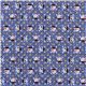 cute glitter skulls Japanese fabric Kokka blue 2