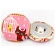 cute kitty with bird button fabric button Japan 2