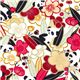 cute panda bear fabric peach blossom du Japon1
