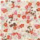 cute panda bear double gauze fabric with florets from Japan 1
